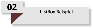 02 ListBox Beispiel